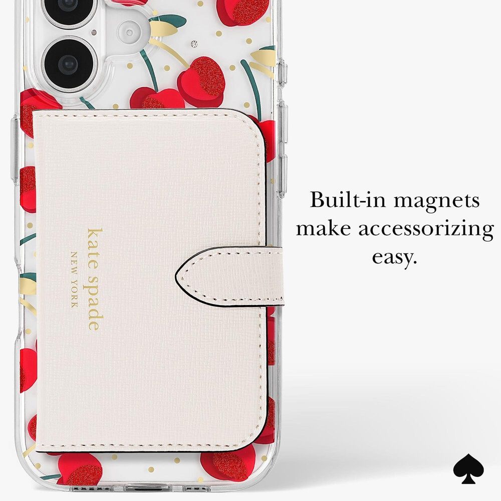 Kate Spade Protective MagSafe Case for Apple iPhone 17 in Cherry Dot, , large