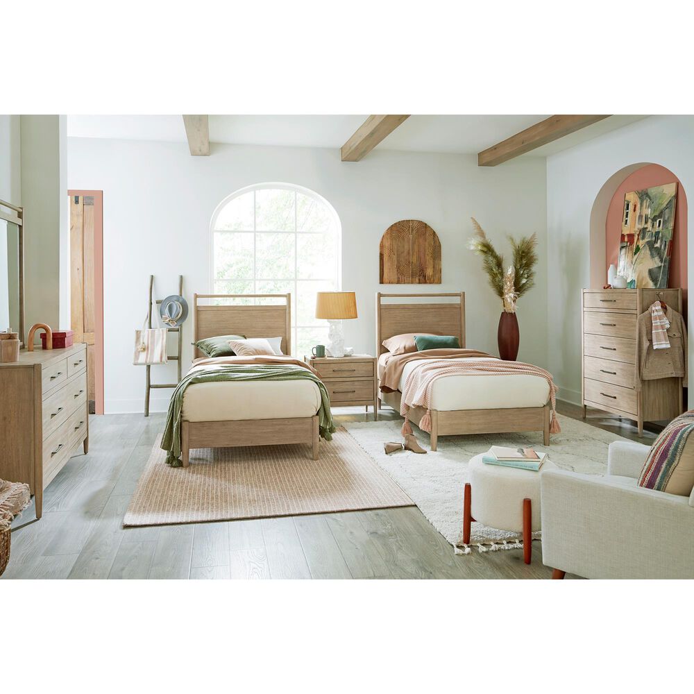 Riva Ridge Shiloh 2 Drawer Nightstand in Champagne Brown, , large