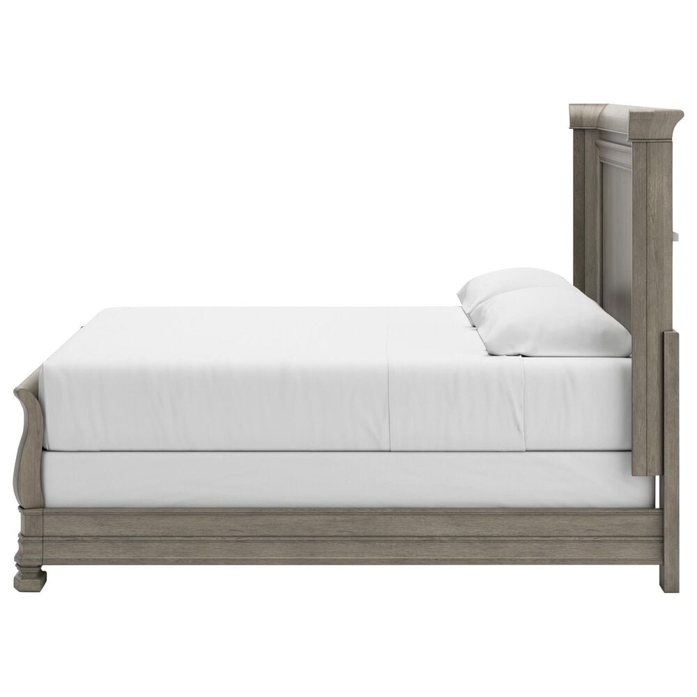 Millenium Lexorne Queen Sleigh Bed in Light Gray, , large