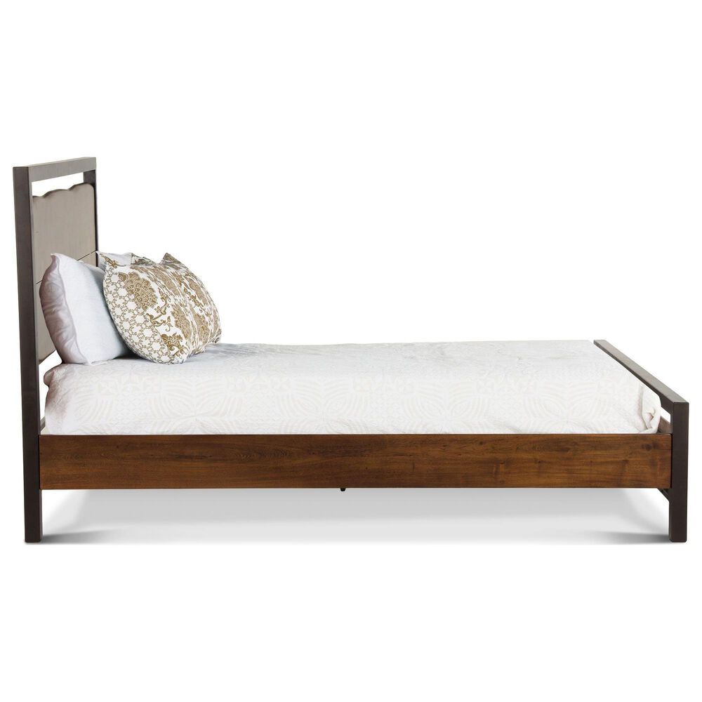 Home Trends &amp; Design Aspen Platform King Bed in Walnut Brown and Antique Zinc, , large
