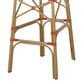 Hearth and Haven Outdoor Wicker French Barstool with Curved Design in Red (Set of 2), , large