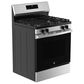 GE Appliances 30" Freestanding Gas Range with Self-Clean and 4 Burners in Stainless Steel and Black, , large