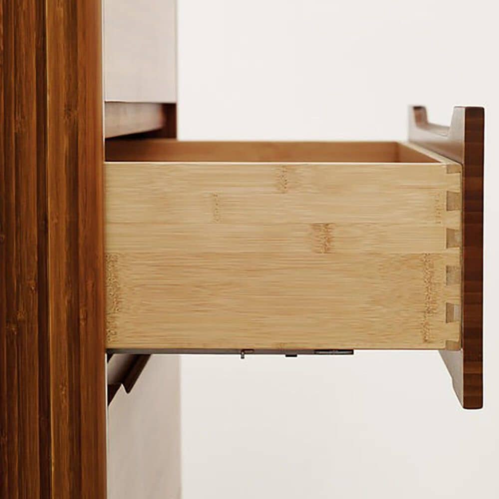 Natural Bamboo Furnishings Currant King Bed, Dresser, and Nightstand in Amber, , large