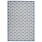 Nourison Aloha ALH26 6" x 9" Blue and Grey Indoor/Outdoor Area Rug, , large