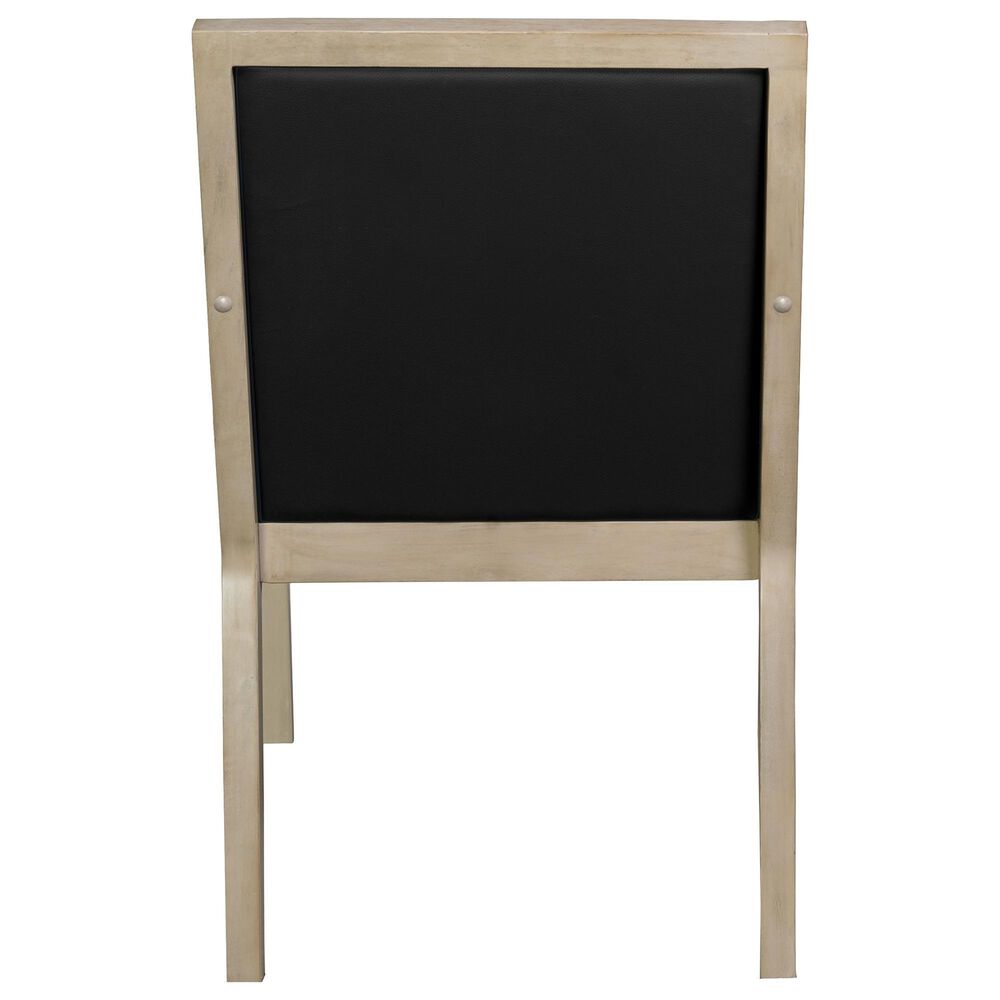 Regency Global Sourcing Regent WallGuard Guest and Reception Side Chair with Black Cushion in Noble Oak, , large