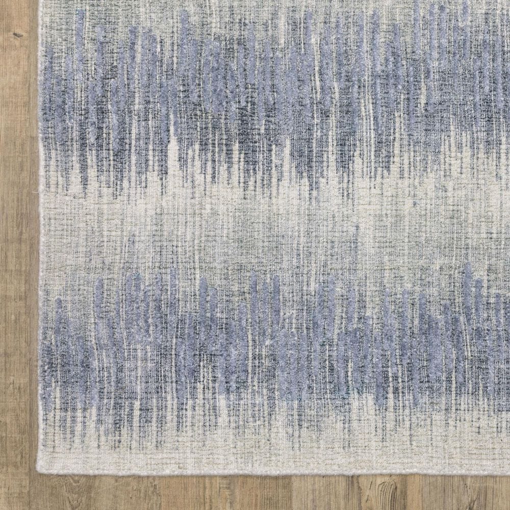 Oriental Weavers Clarke CLA06 Blue and Ivory 2&#39;6&quot; x 10&#39;Runner, , large