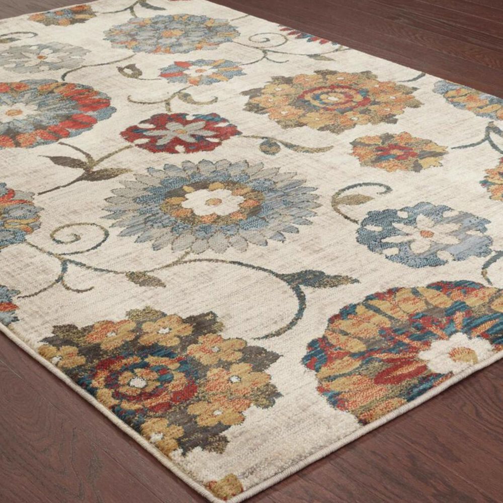 Oriental Weavers Sedona 6361A 9&#39;10&quot; x 12&#39;10&quot; Ivory Area Rug, , large