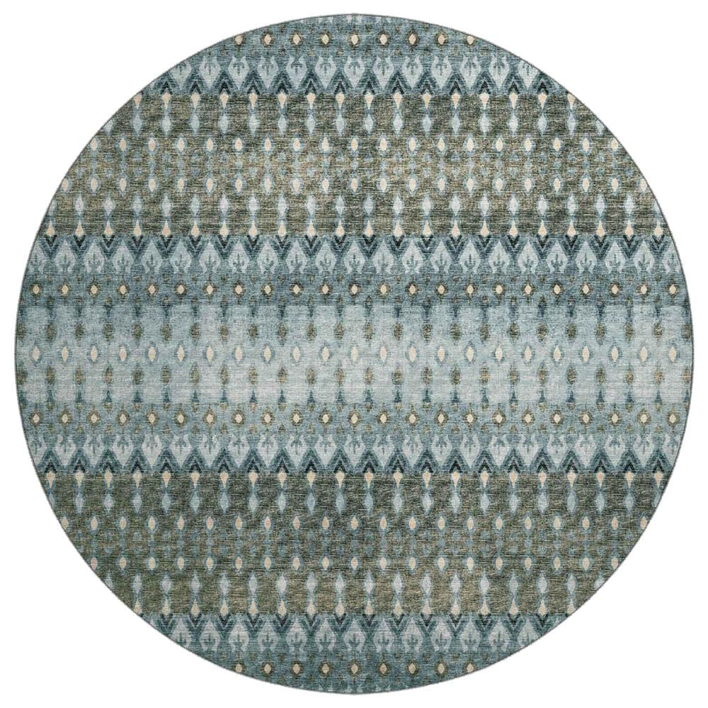 Dalyn Rug Company Brisbane 8" Round Mineral Blue Area Rug, , large