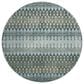 Dalyn Rug Company Brisbane 8" Round Mineral Blue Area Rug, , large