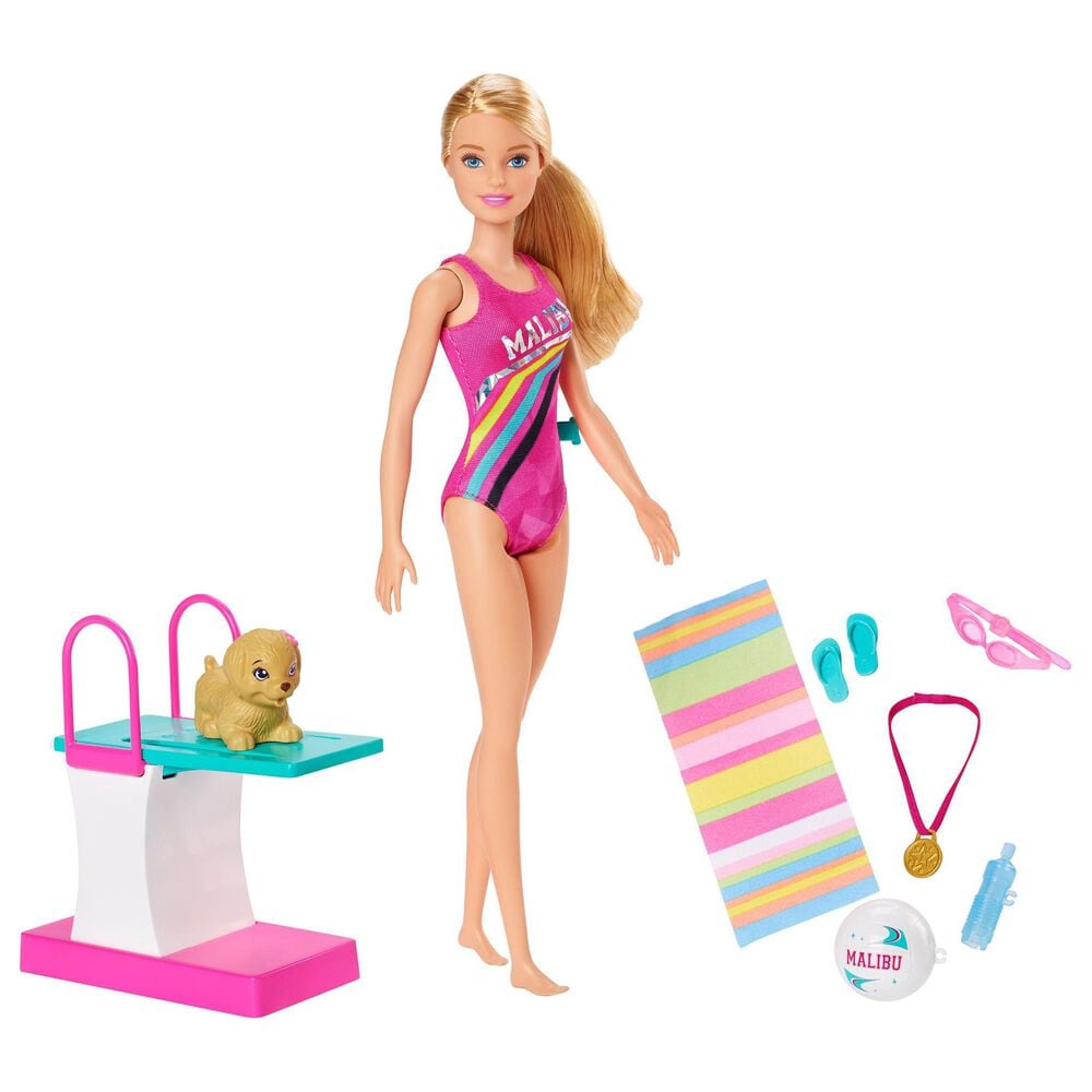 Barbie Dreamhouse Adventures Swim "n Dive Doll, , large