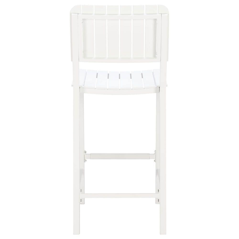 Zuo Modern Kayu Patio Barstool in White, , large