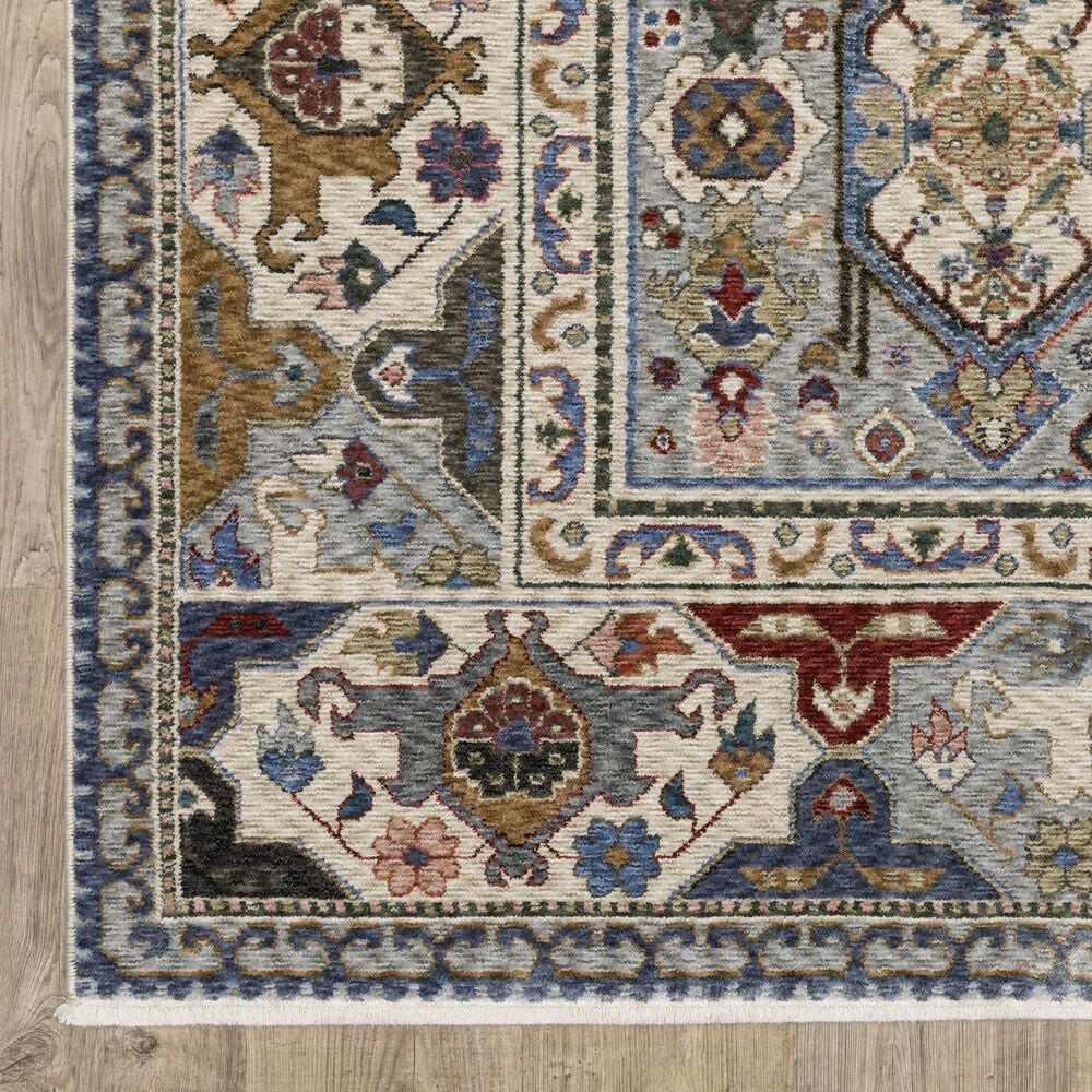 Oriental Weavers Hastings HA04E 2&#39;3&quot; x 7&#39;6&quot; Blue Runner, , large
