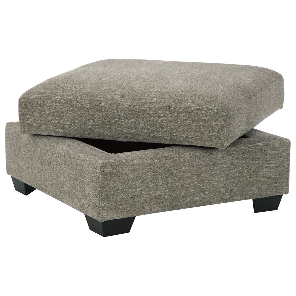 Ashley Creswell Storage Ottoman in Stone, , large