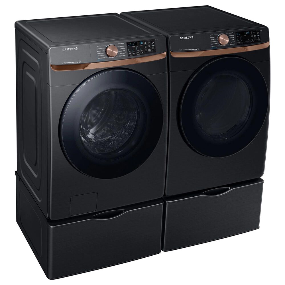 Samsung 7.5 cu. ft. Smart Electric Dryer with Steam Sanitize+ and Sensor Dry in Brushed Black, , large