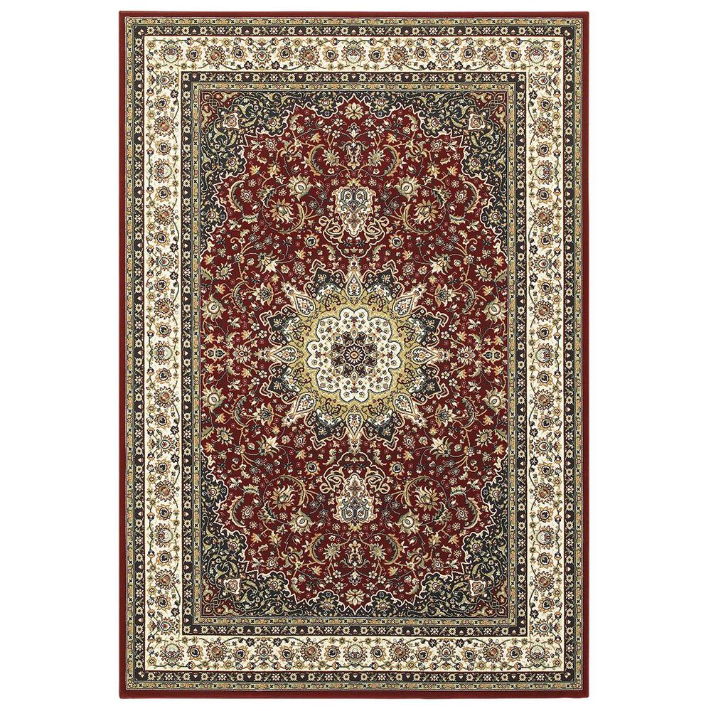 Oriental Weavers Kashan 119N1 9"10" x 12"10" Red Area Rug, , large
