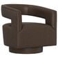 Golden Wave Furniture Brunco Swivel Chair in Dark Brown, , large