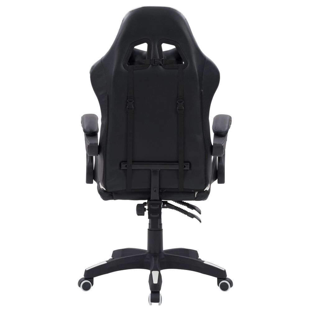 CorLiving Ravagers Gaming Chair in Black/White, , large
