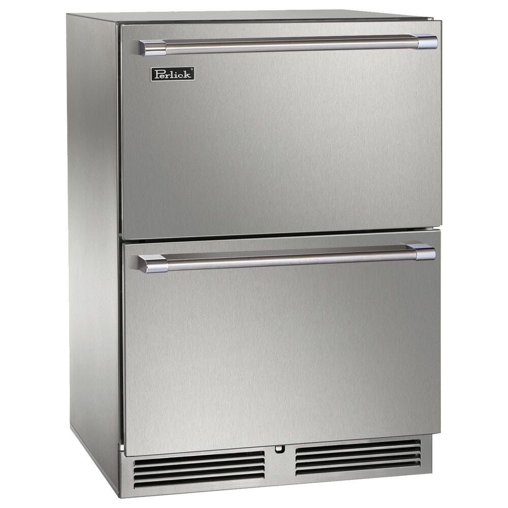 Perlick Indoor Signature Series 5.2 Cu. Ft. Built-In Undercounter Refrigerator Drawers in Stainless Steel, , large