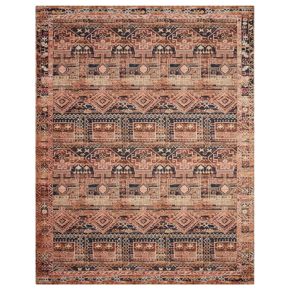 Loloi II Layla 9" x 12" Mocha and Blush Area Rug, , large