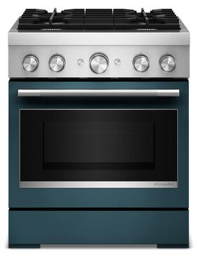 KitchenAid 30" Dual Fuel Freestanding Range with No Preheat Air Fry Mode in Agave, , large