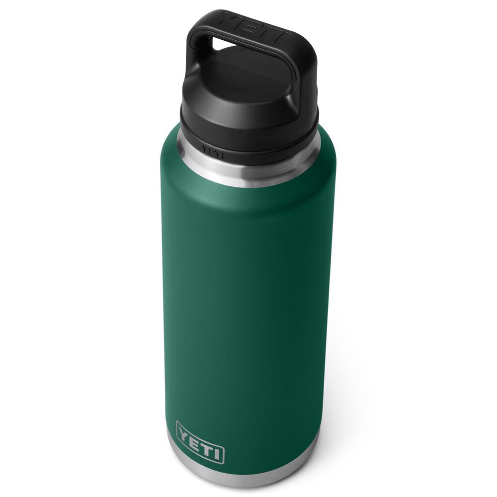 YETI Rambler 46 Oz Water Bottle with Chug Cap in Black Forest Green, , large