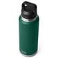 YETI Rambler 46 Oz Water Bottle with Chug Cap in Black Forest Green, , large