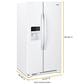 Whirlpool 21.4 Cu. Ft. 33" Wide Side-by-Side Refrigerator in White, , large
