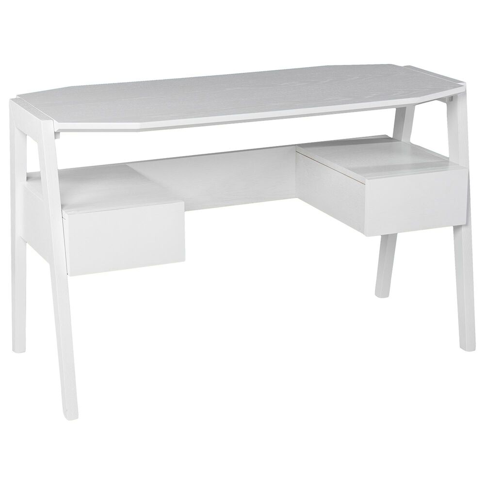 Southern Enterprises Clyden Writing Storage Desk in White, , large