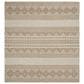 Safavieh Natura 6" Square Beige and Ivory Area Rug, , large