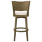 Armen Living Winsley Swivel Bar Height Stool in Putty Brown, , large