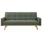 Pacific Landing Kourtney Push Back Convertible Sofa Bed in Sage Green, , large