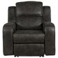 Oxford Furniture Power Recliner with Power Headrest in Cowboy Granite, , large