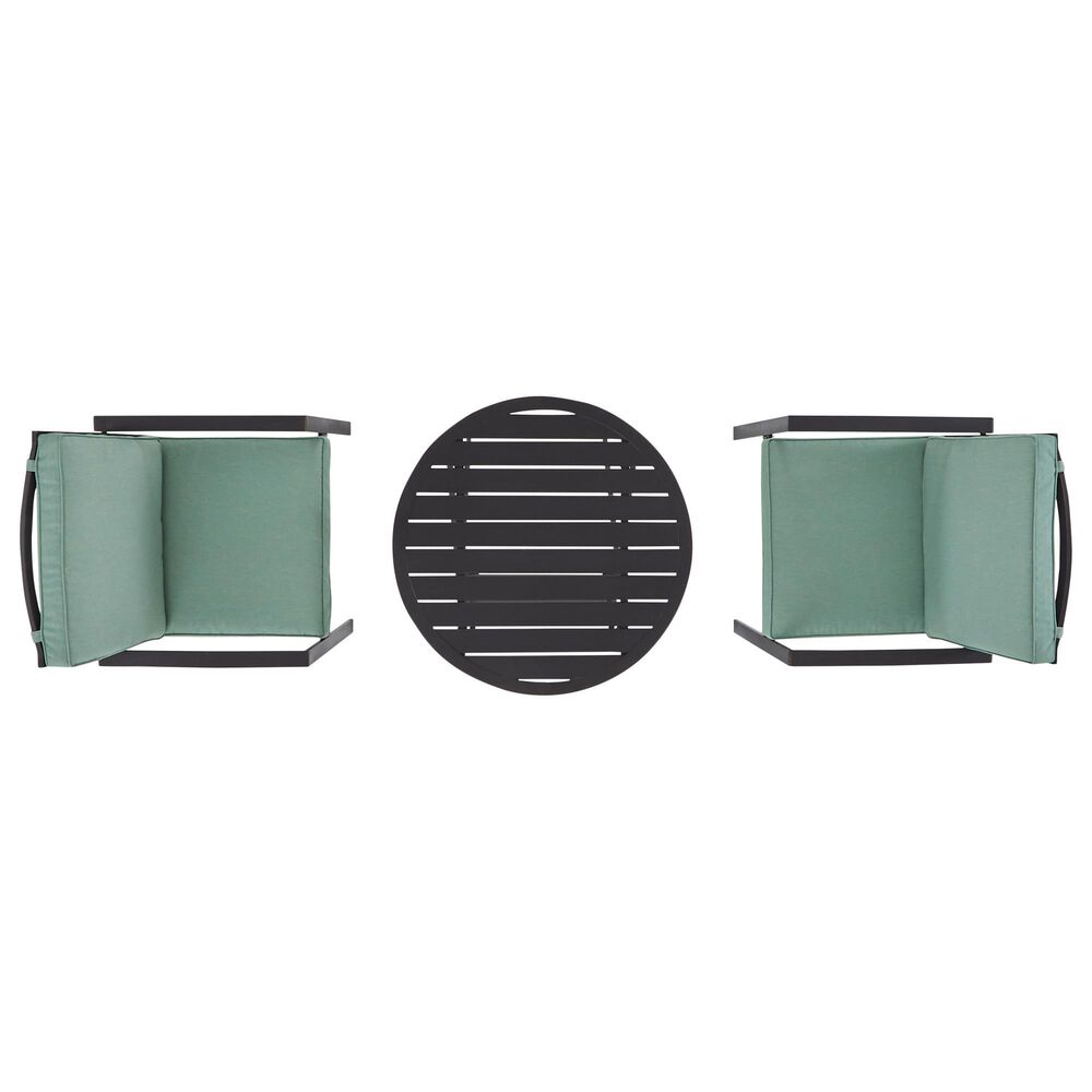Crosley Furniture Kaplan 3-Piece Patio Bistro Set with Arm Chair in ...