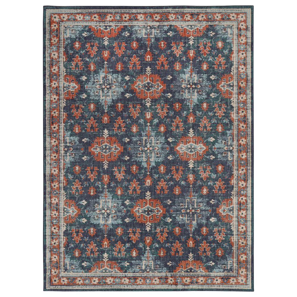 Karastan Soiree Shelburne 91978-50102 9"6" x 12"11" Indigo Area Rug, , large