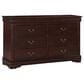 Crown Mark Louis Philip 3-Piece King Bedroom Set in Cherry, , large