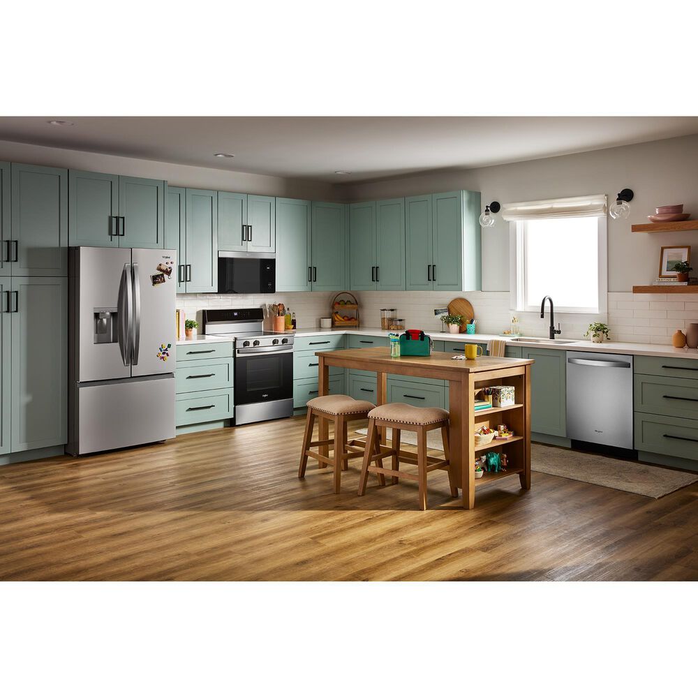 Whirlpool 24&quot; Built-In Dishwasher with Total Coverage Wash and Auto Open Air Dry in Fingerprint Resistant Stainless Steel, , large