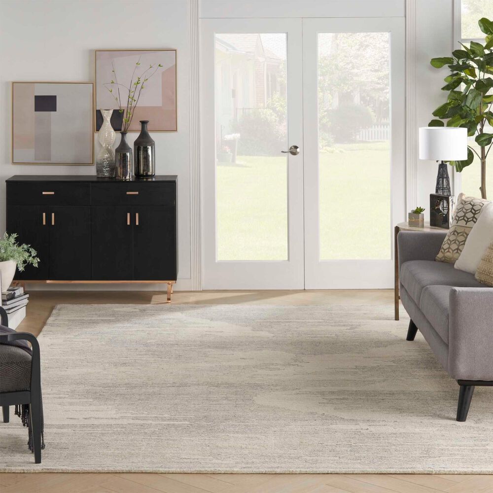 Nourison Ma30 Star 7&#39;9&quot; x 9&#39;9&quot; Ivory and Grey Area Rug, , large