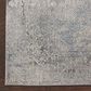 Nourison Rustic Textures Ivory and Light Blue 9"3" x 12"9" Area Rug, , large