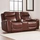 Ashley Next Move Power Reclining Console Loveseat in Mahogany, , large