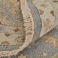 Feizy Corbitt 8" Round Aqua and Beige Area Rug, , large