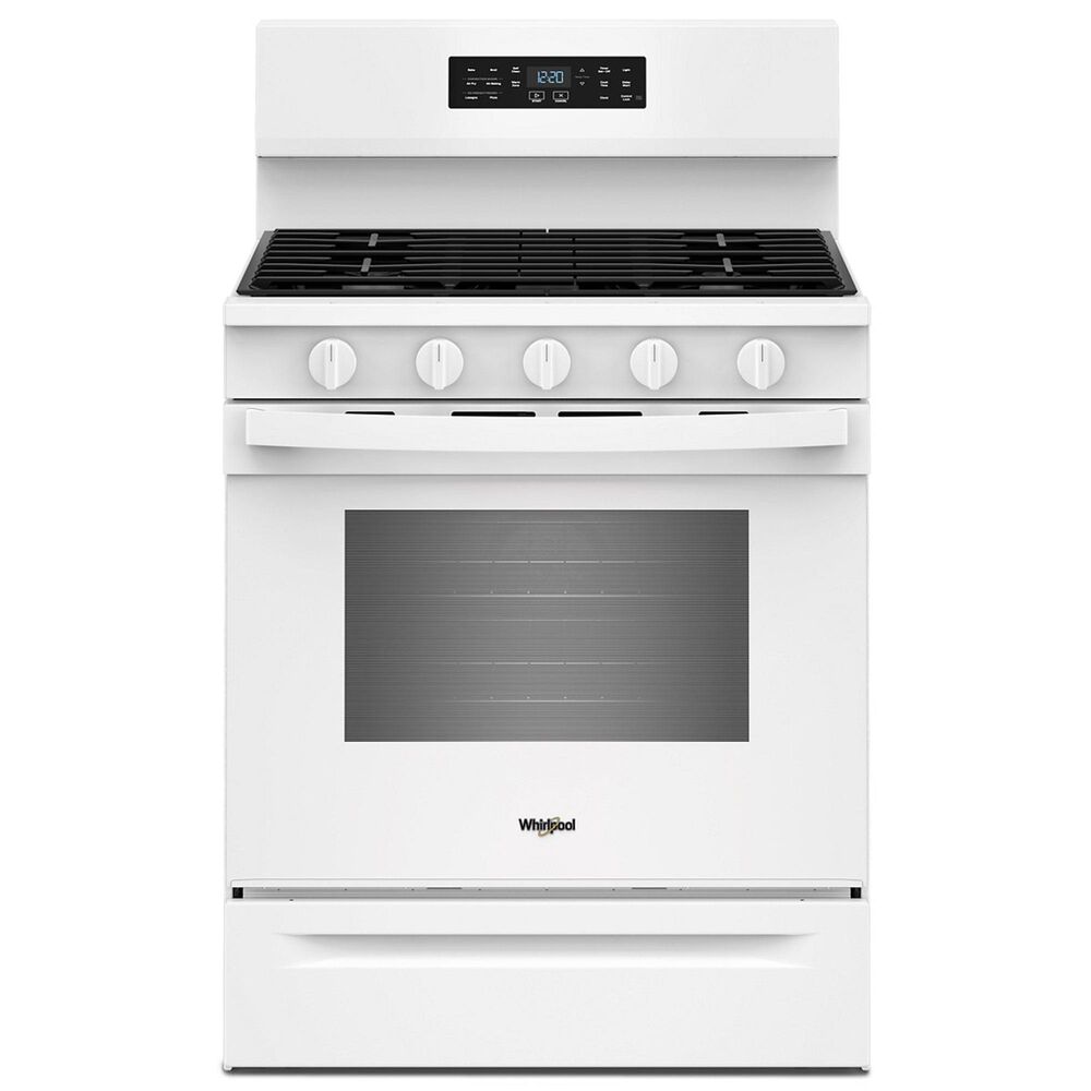 Whirlpool 5 Cu. Ft. Gas Range with Air Cooking Technology in White, , large