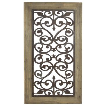 Maple and Jade 46" x 26" Rustic Wall Decor in Brown, , large