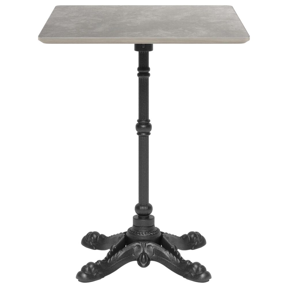 Zuo Modern Alfresco 24" Square Dining Table in Black and Gray - Table Only, , large