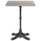 Zuo Modern Alfresco 24" Square Dining Table in Black and Gray - Table Only, , large