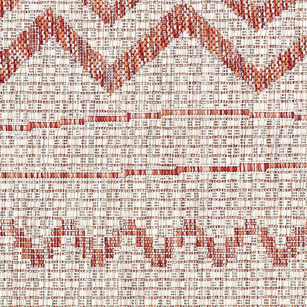 L&amp;R Resources Sun Shower 8&#39; x 10&#39; Beige and Red Indoor/Outdoor Area Rug, , large