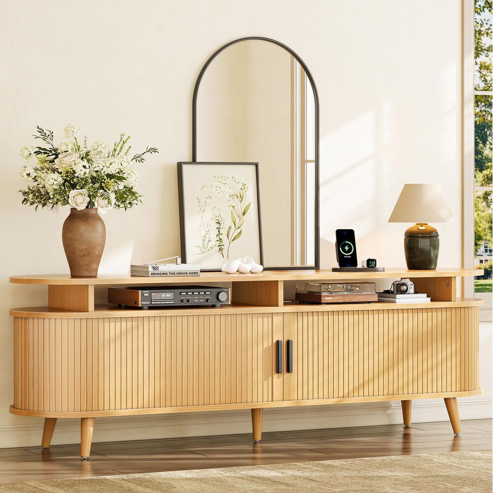 HOMLUX 70" TV Stand in Natural Stone, , large