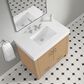 37B Alanya 36" Single Bathroom Vanity in Warm Oak with White Composite Stone Top, , large