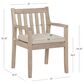 Linon Home Decor Teagon Patio Arm Chair with Beige Cushion in Natural (Set of 2), , large