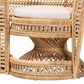 Baxton Studio Nerita Two-Seater Peacock Chair in White, , large