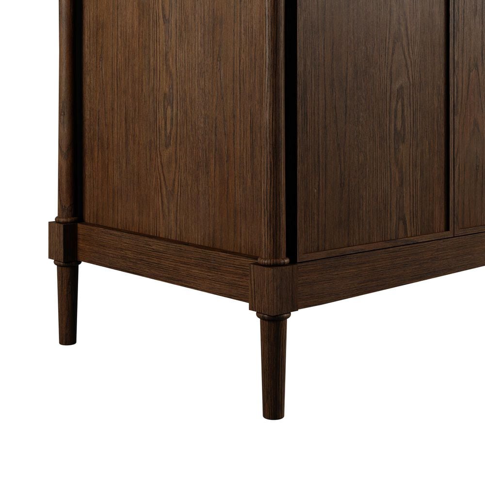 James Martin Kinnsden 72" Double Bathroom Vanity in Sable Oak with 3 cm Phantome Eclos Top and Rectangular Sinks, , large